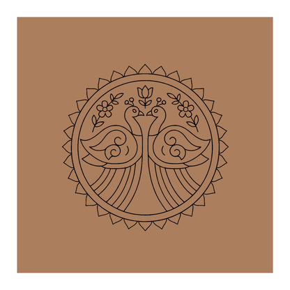 Peacock Pre-marked Design for painting