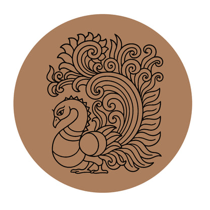 Peacock Pre-marked Design for painting