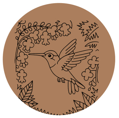 Humming Bird Pre-marked Design for painting