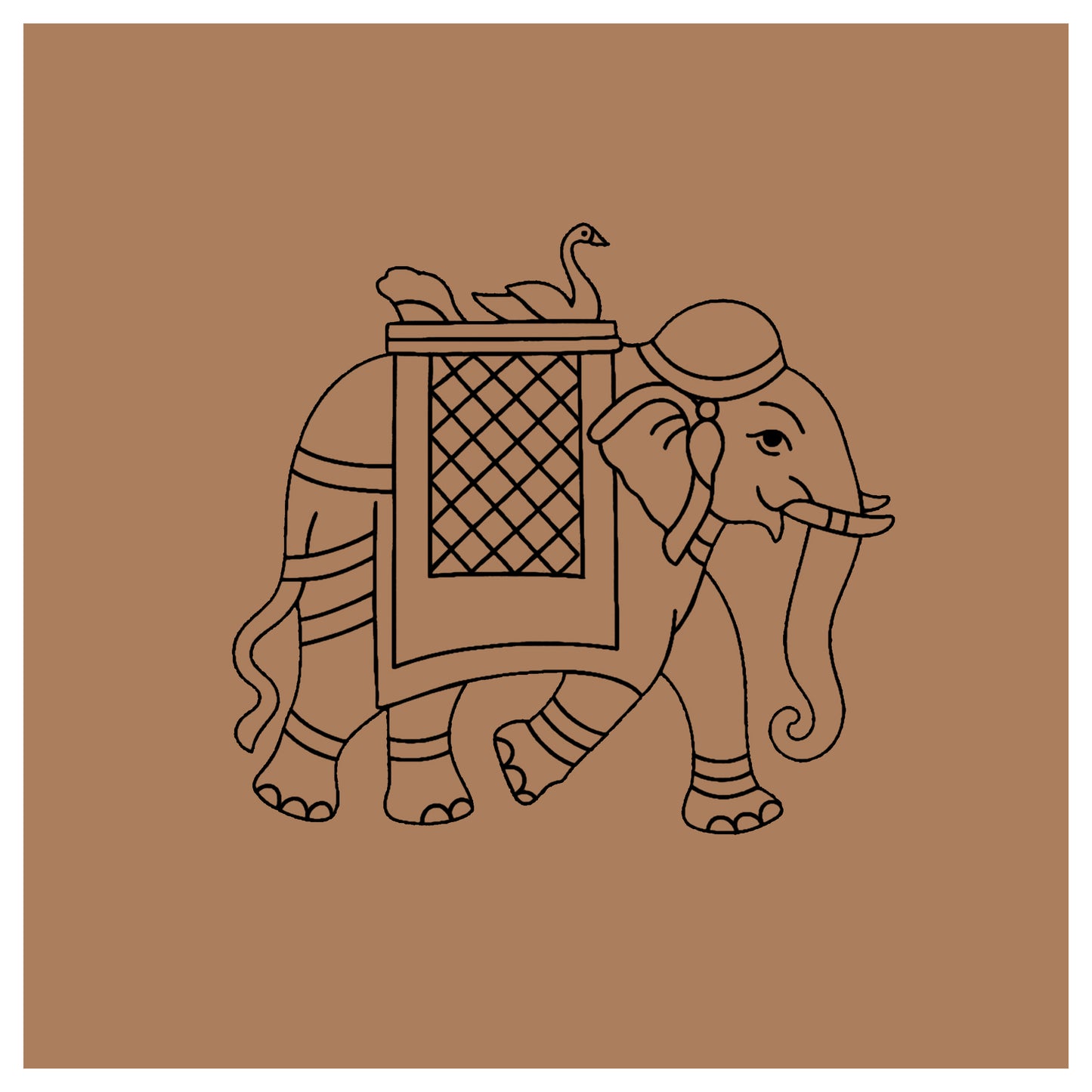 Elephant Pre-marked Design for painting