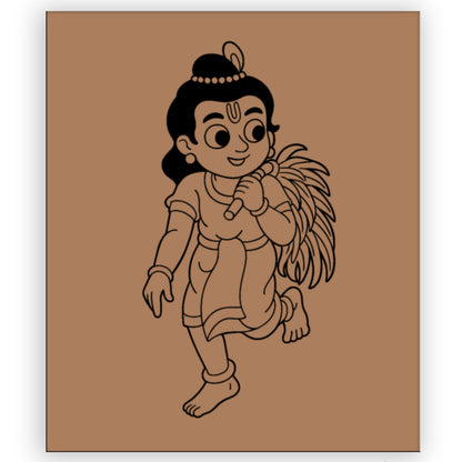 Krishna Pre-marked Design