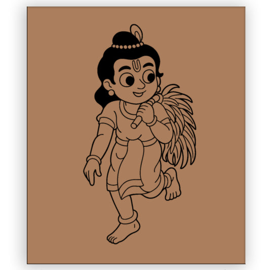 Krishna Pre-marked Design