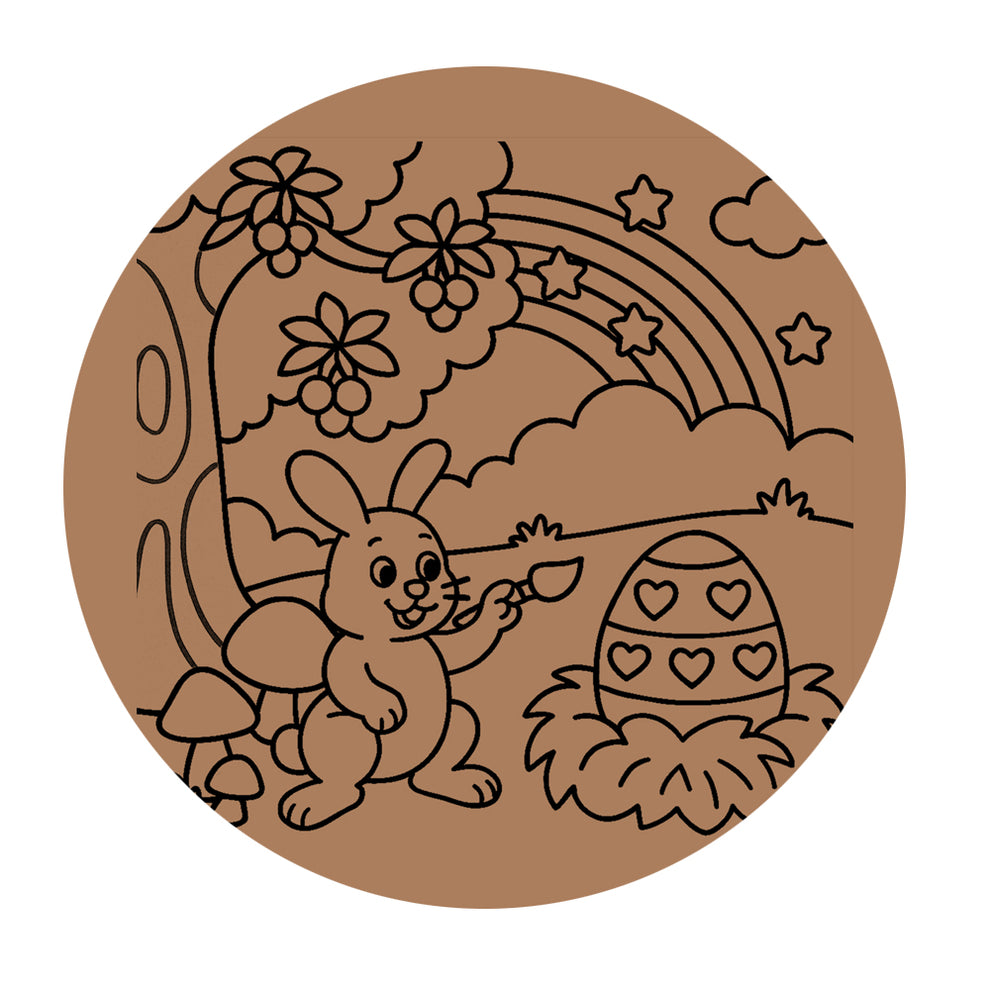 Rabbit Pre-marked Design for painting – Adinath Creations