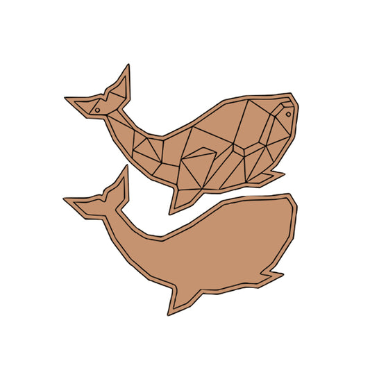 Geometric  Fish MDF Puzzle